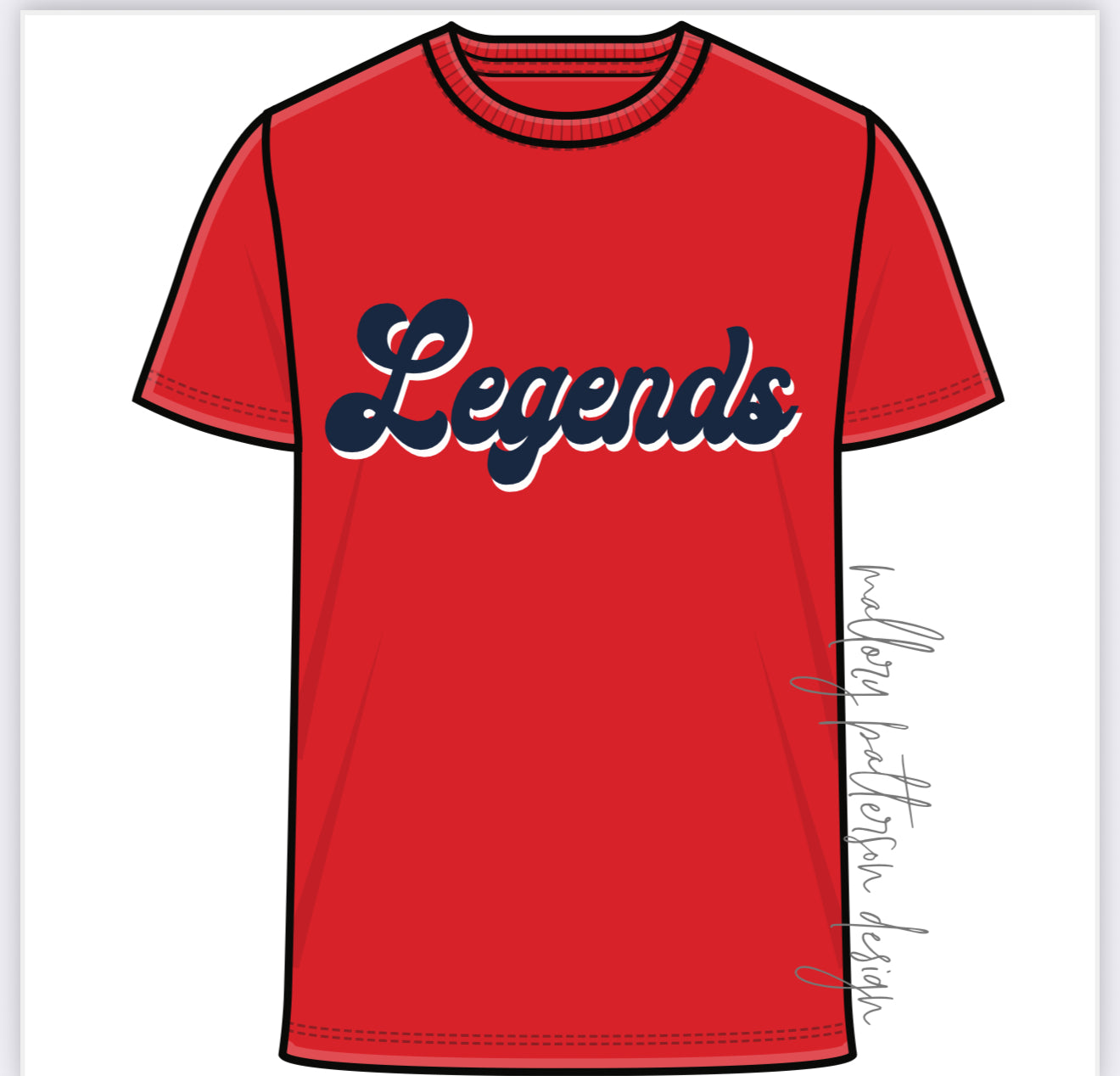 **Pre-Order** Legends Red Sequin Tee