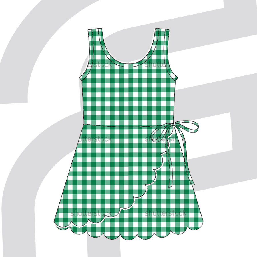 Gingham Girls Active Dress - ETA September