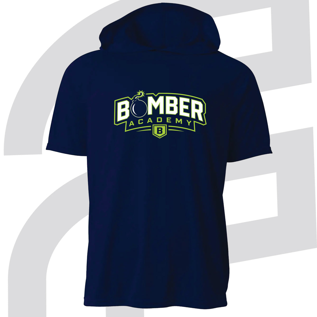 Bomber Academy Hooded Short Sleeve Shirt