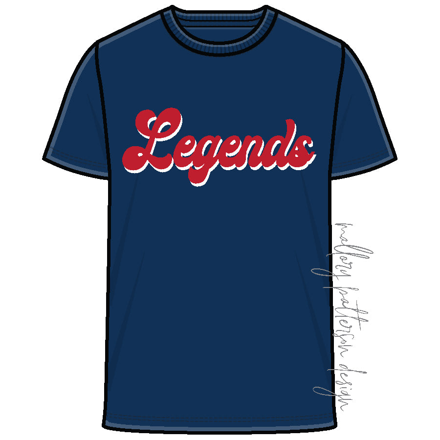 MPD Legends Navy Sequin Tee