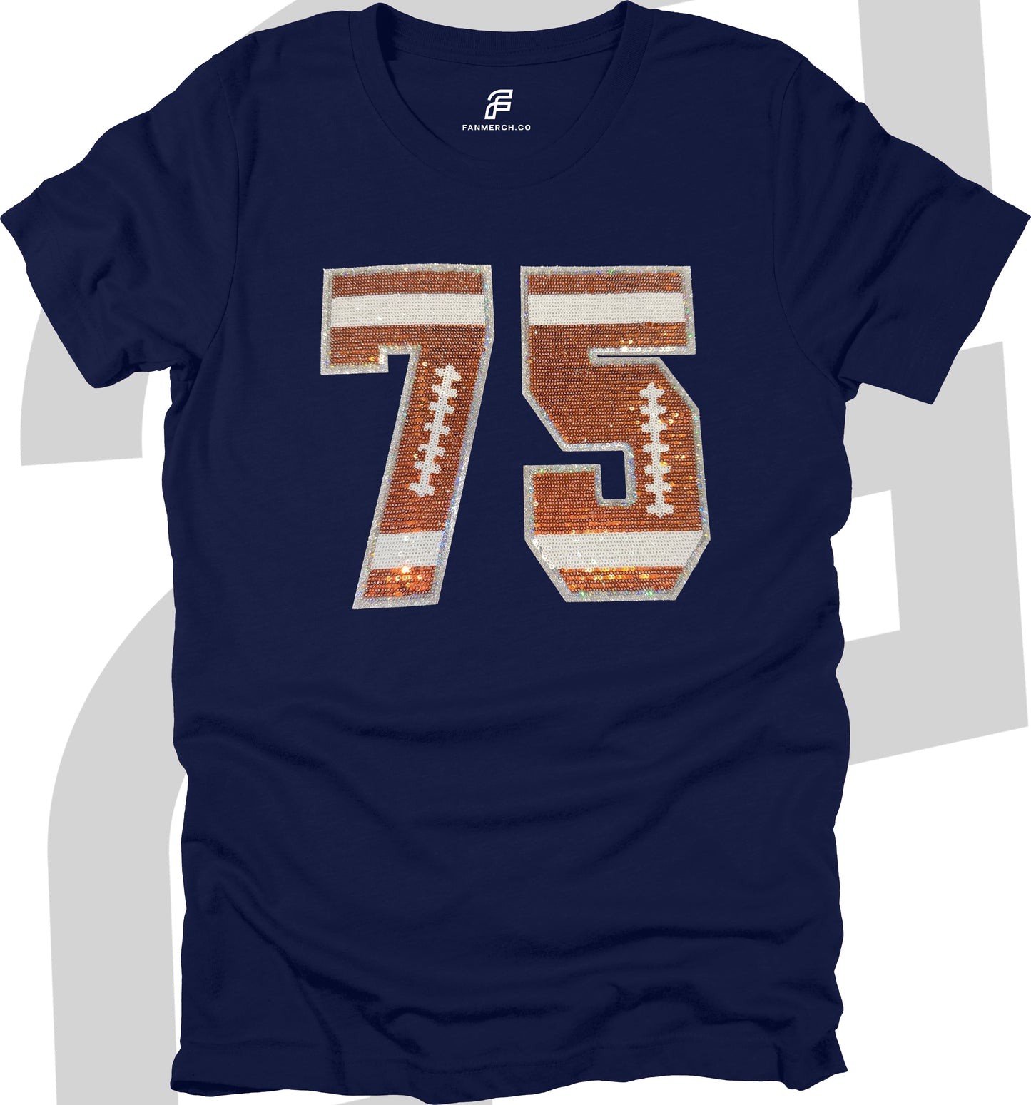 Football Custom Sequin T-Shirt