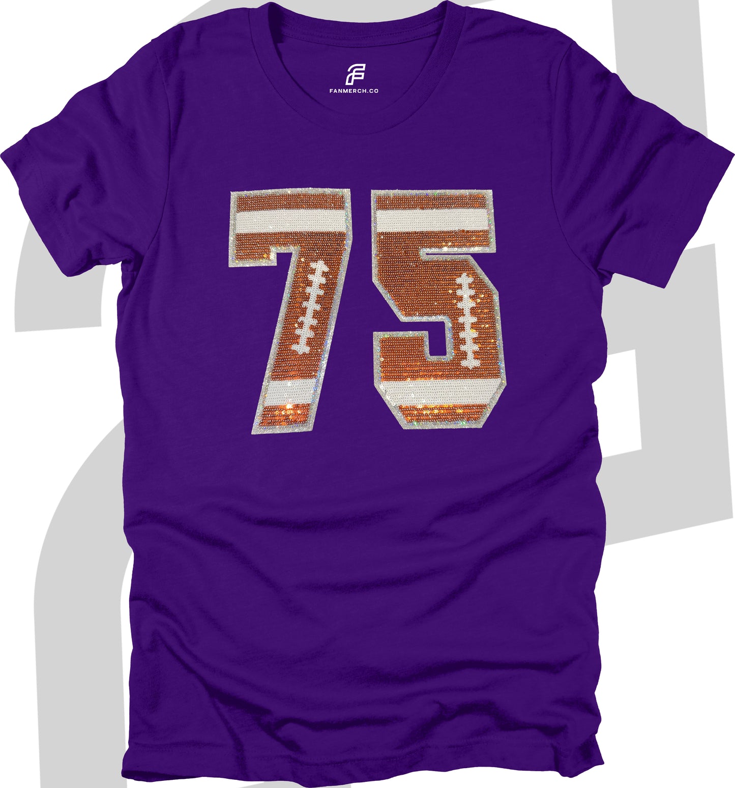 Football Custom Sequin T-Shirt