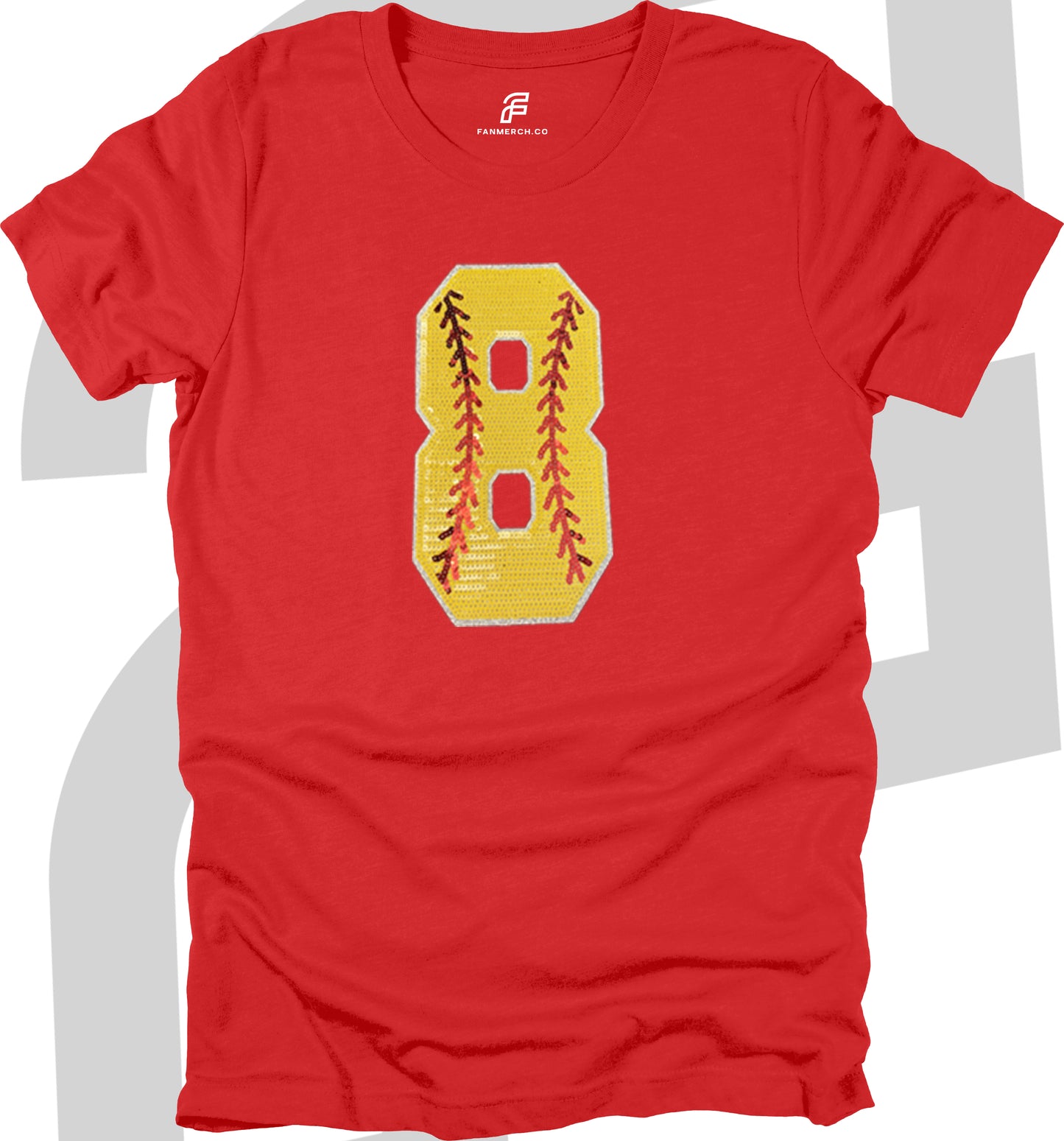 Softball Custom Sequin T-Shirt