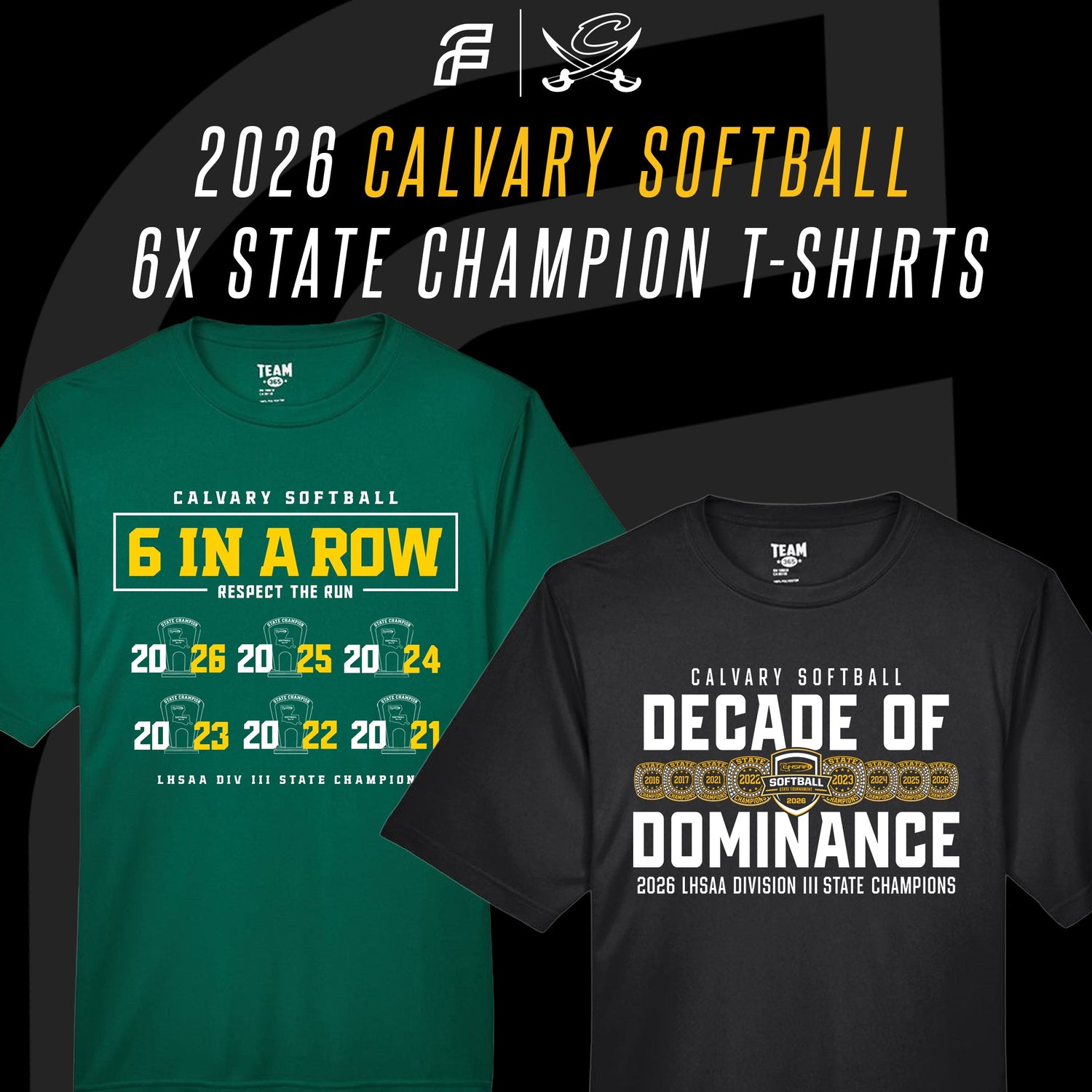 2026 Calvary Softball State Champions