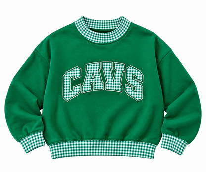 Cavs Gingham Mock-Neck - EXTRAS
