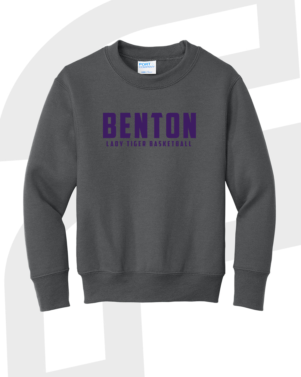Benton Lady Tigers Basketball Crewneck Sweatshirt