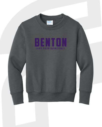 Benton Lady Tigers Basketball Crewneck Sweatshirt