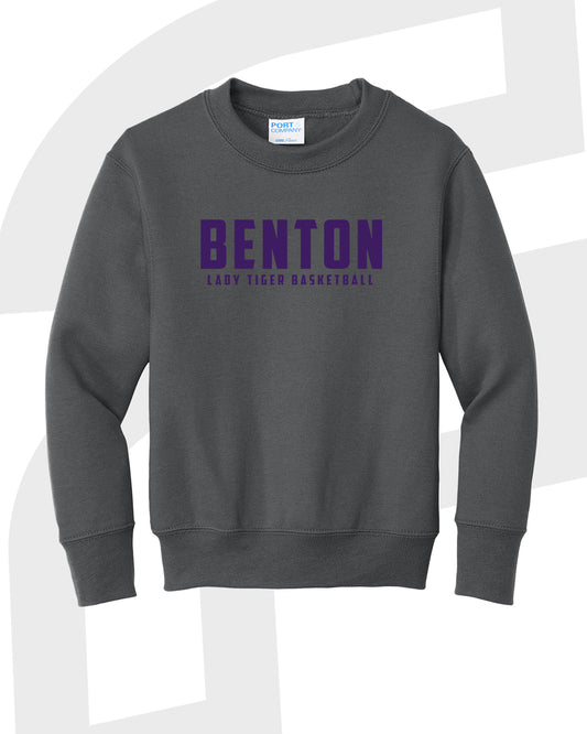 Benton Lady Tigers Basketball Crewneck Sweatshirt