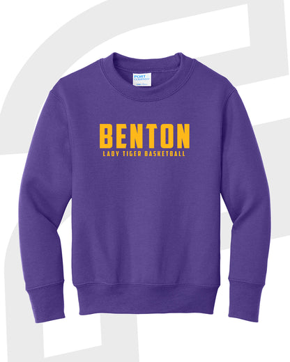 Benton Lady Tigers Basketball Crewneck Sweatshirt