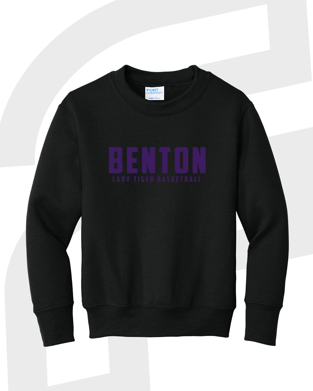 Benton Lady Tigers Basketball Crewneck Sweatshirt