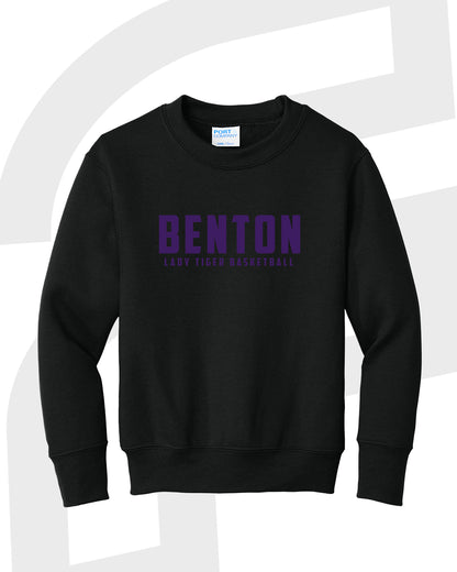 Benton Lady Tigers Basketball Crewneck Sweatshirt