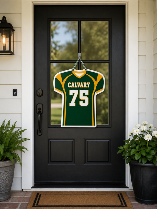 Calvary Football Door Hanger