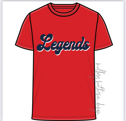 Legends Red Sequin Tee