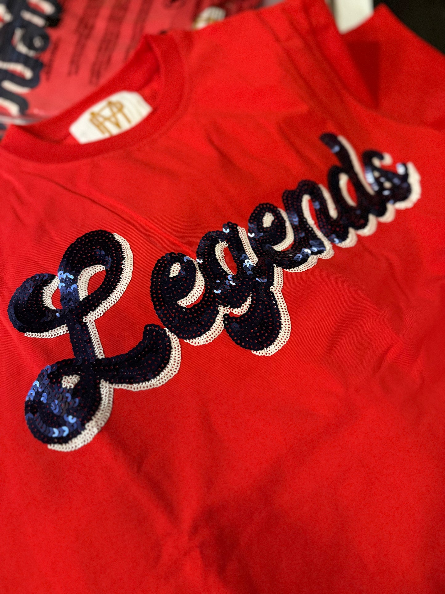 Legends Red Sequin Tee