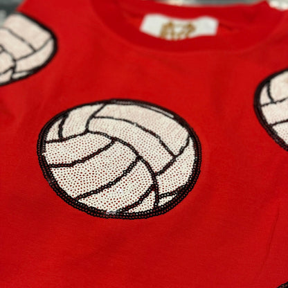 Volleyball 2026 Sequin Tee - ETA September