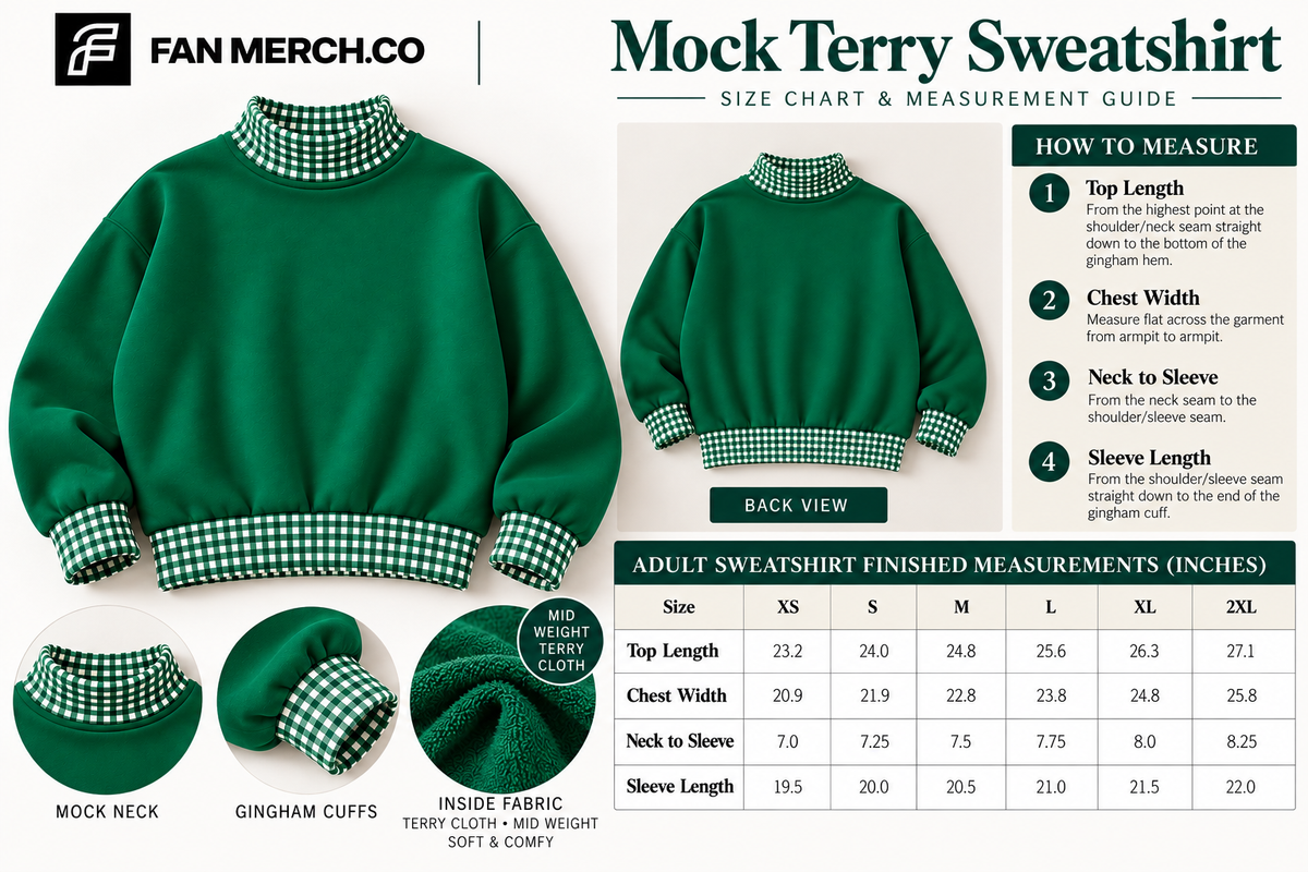 Cavs Gingham Mock-Neck - EXTRAS