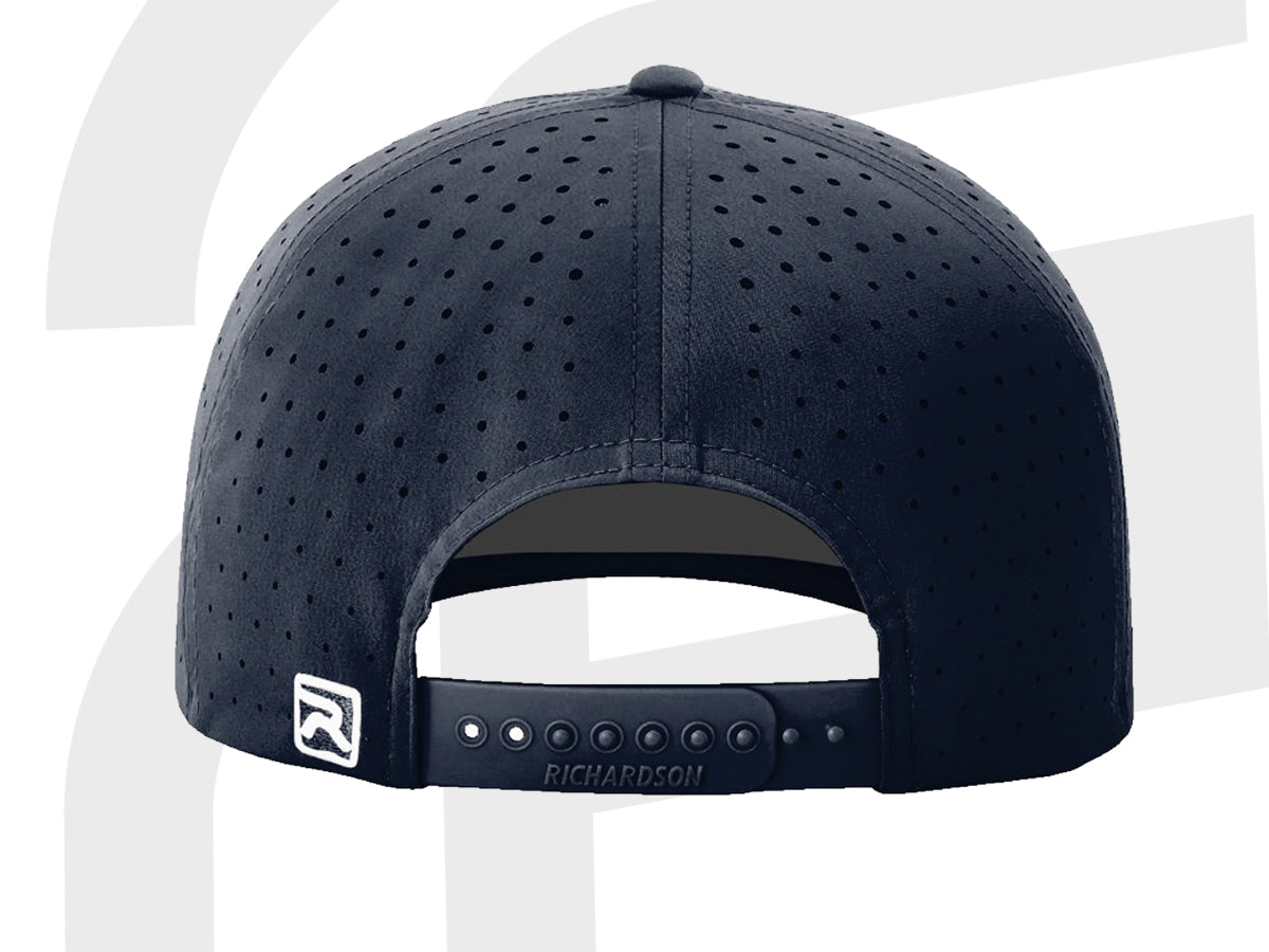 PC 3D Embroidered Navy Performance Snap-Back