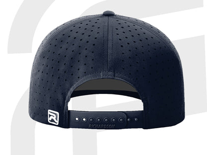 PC 3D Embroidered Navy Performance Snap-Back