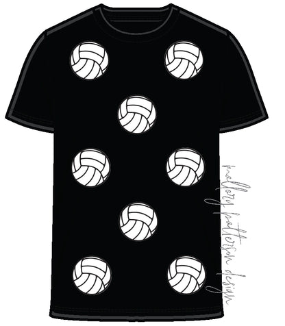 Volleyball 2026 Sequin Tee - ETA September