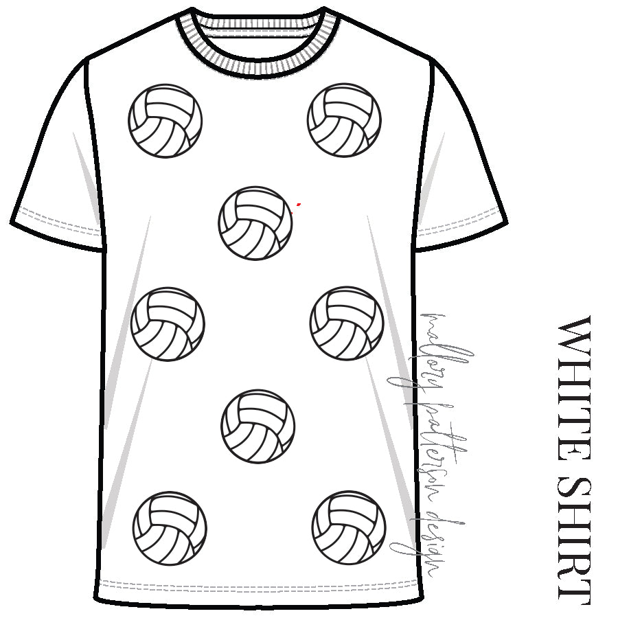 Volleyball 2026 Sequin Tee - ETA September