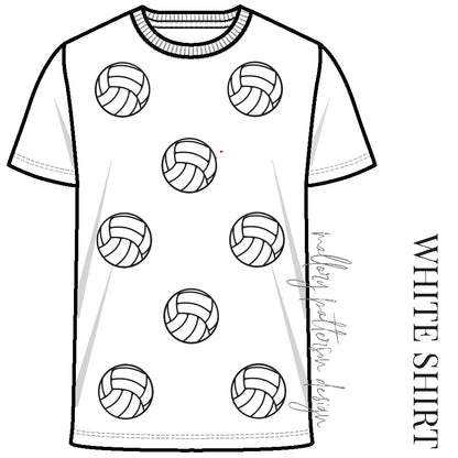 Volleyball 2026 Sequin Tee - ETA September