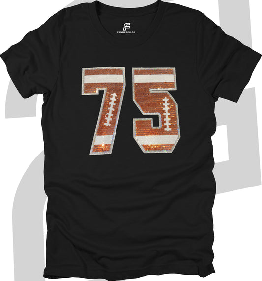 Football Custom Sequin T-Shirt