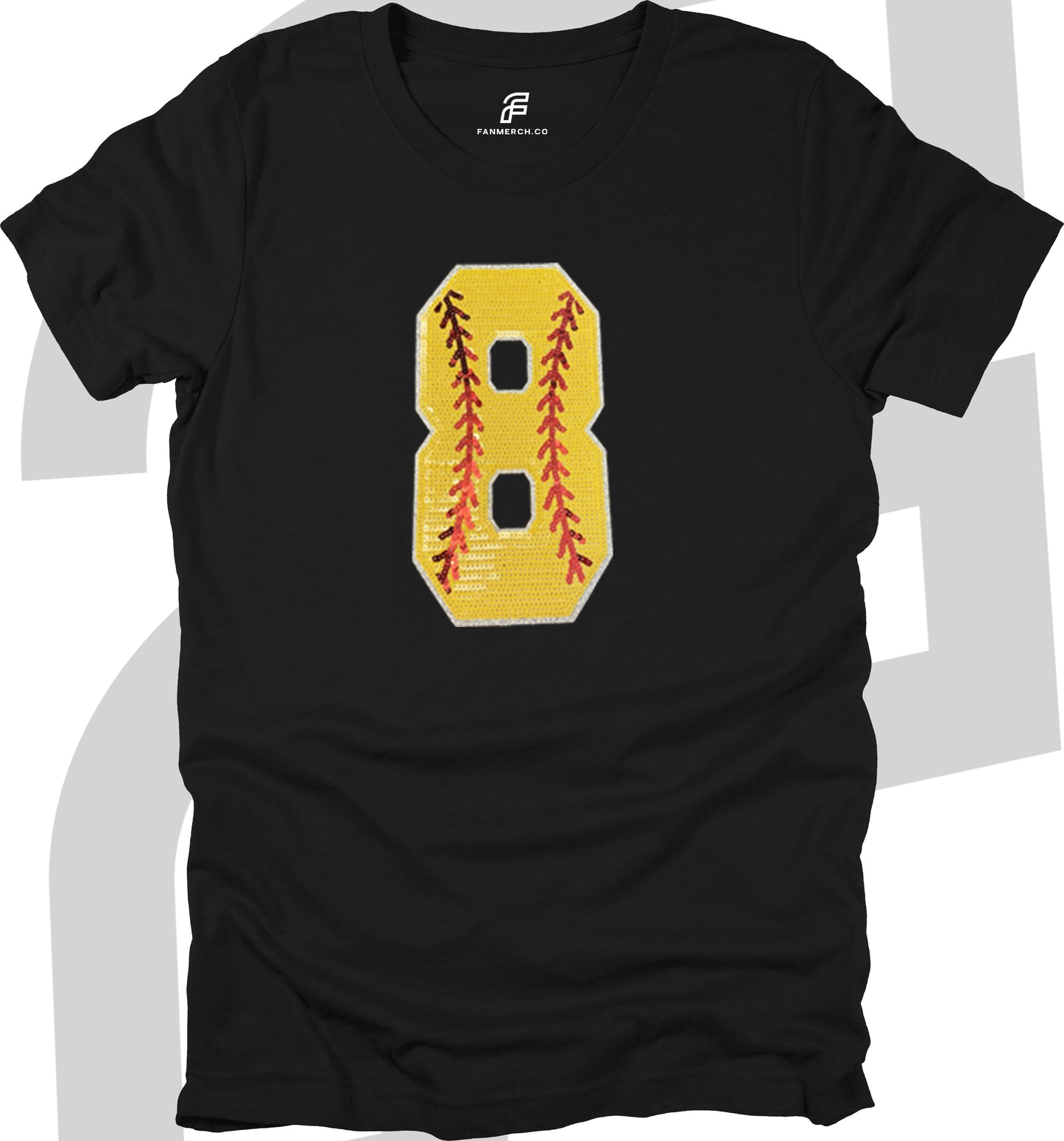 Softball Custom Sequin T-Shirt