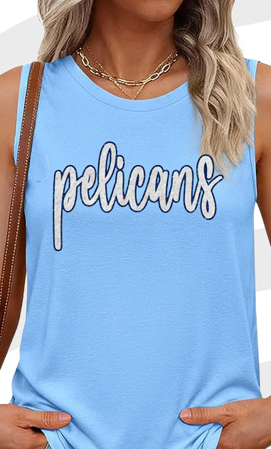 Pelican Sequin Script Tank