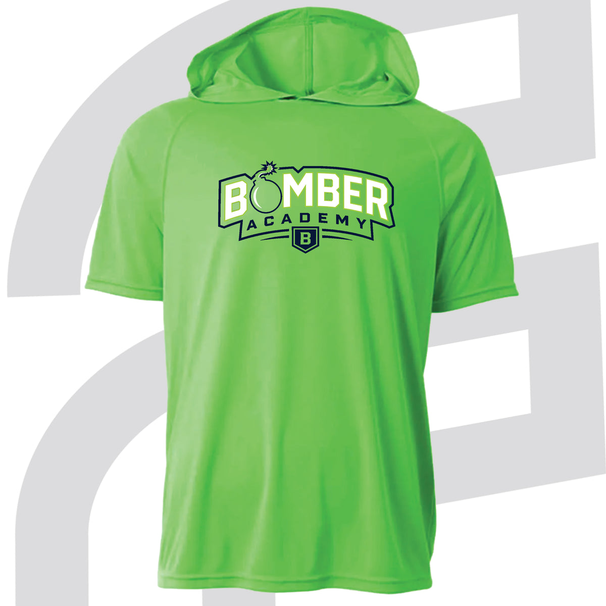 Bomber Academy Hooded Short Sleeve Shirt
