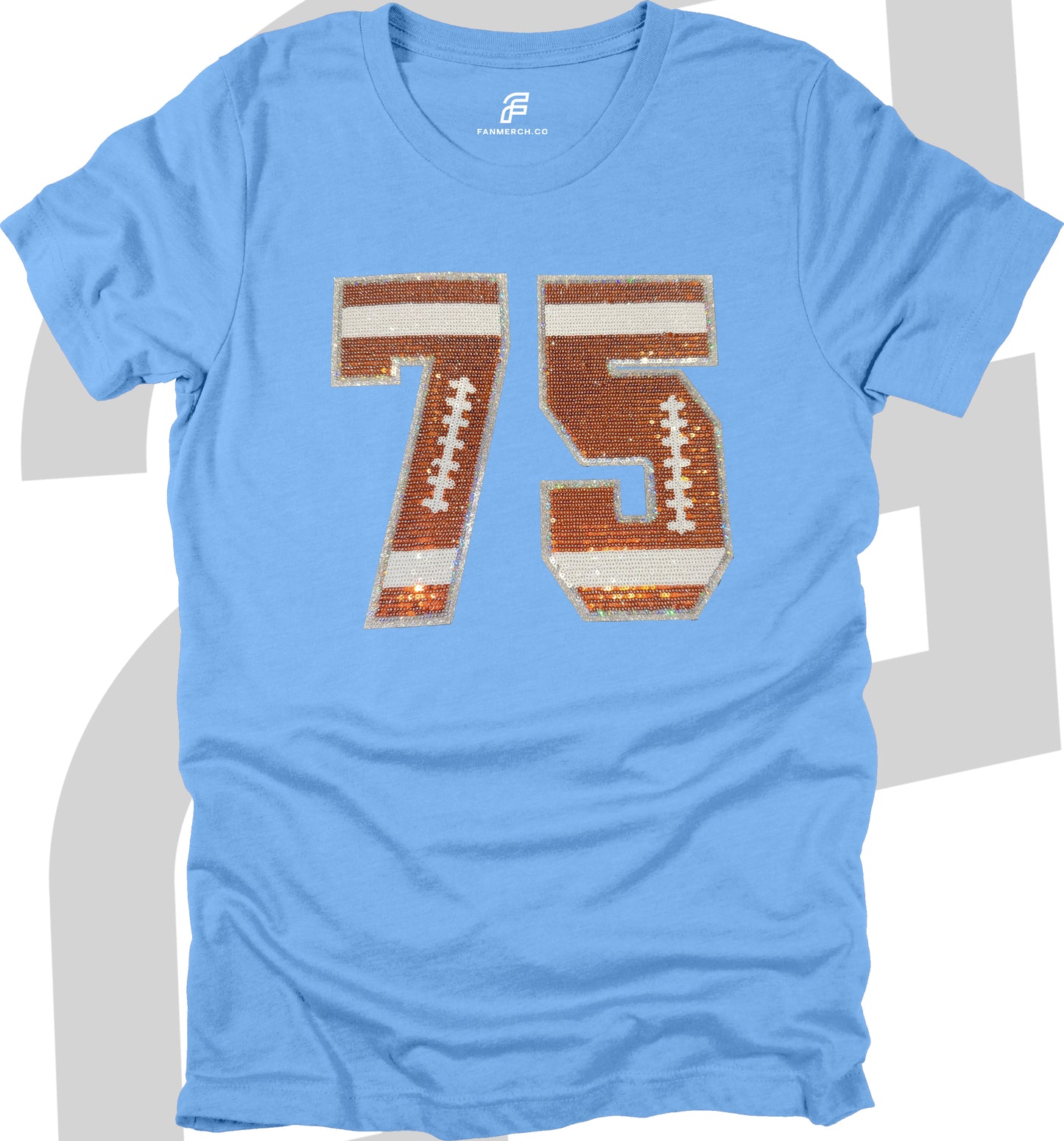 Football Custom Sequin T-Shirt