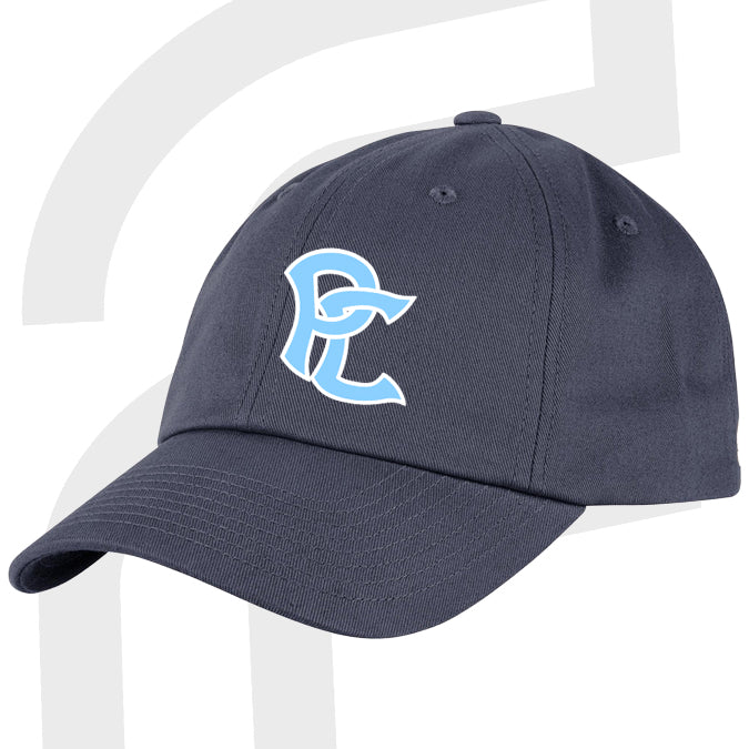 PC 3D Embroidered Navy Baseball Cap