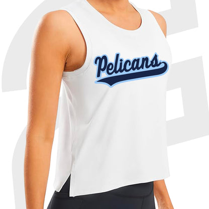 Pelican Script Crop Tank