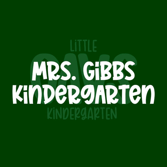 Mrs. Gibbs - Kindergarten CBA
