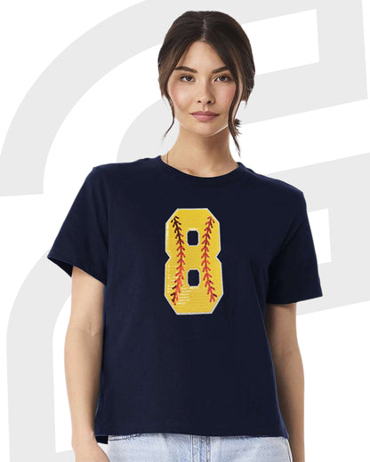 Softball Custom Sequin T-Shirt