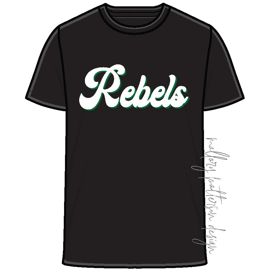 Limited Extras Rebels Black Sequin Tee
