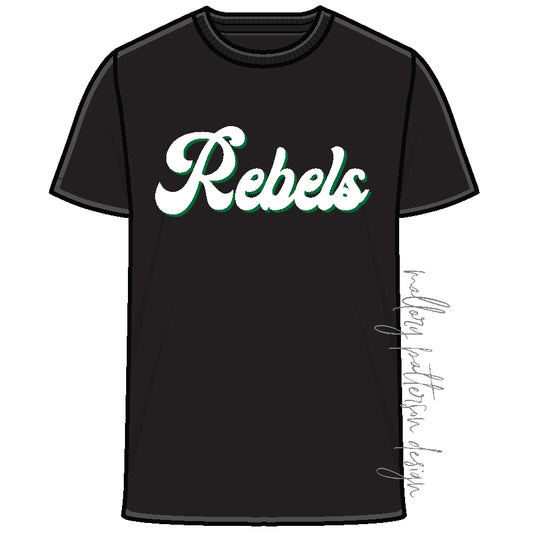 Limited Extras Rebels Black Sequin Tee