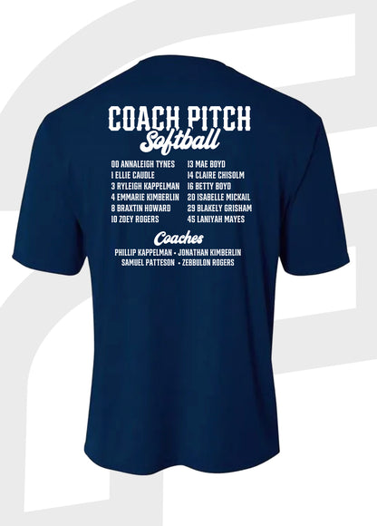 Softball - Coach Pitch - Roster T-Shirt