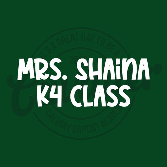 Mrs. Shaina - K4 CBA