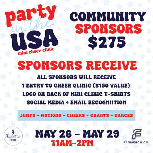 May 2026 Cheer Mini Clinic Sponsorship