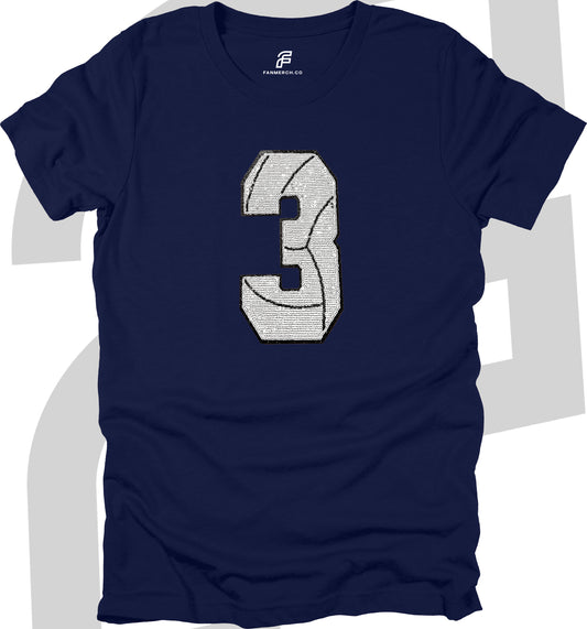 Volleyball Custom Sequin T-Shirt