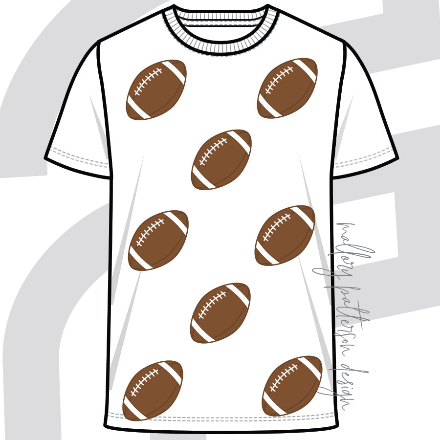 Football 2026 Sequin Tee - ETA September